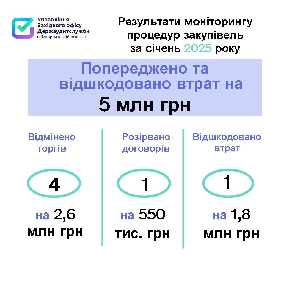  Több mint 26,6 millió hrivnya értékű jogsértést fedeztek fel januárban a kárpátaljai könyvvizsgálók