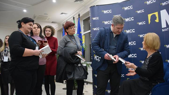 Bagdy Emőke előadása az MCC Beregszászi Képzési Központjában - Boldogságra teremttettünk. Fotó: Kárpátinfó/ Kovács Elemér