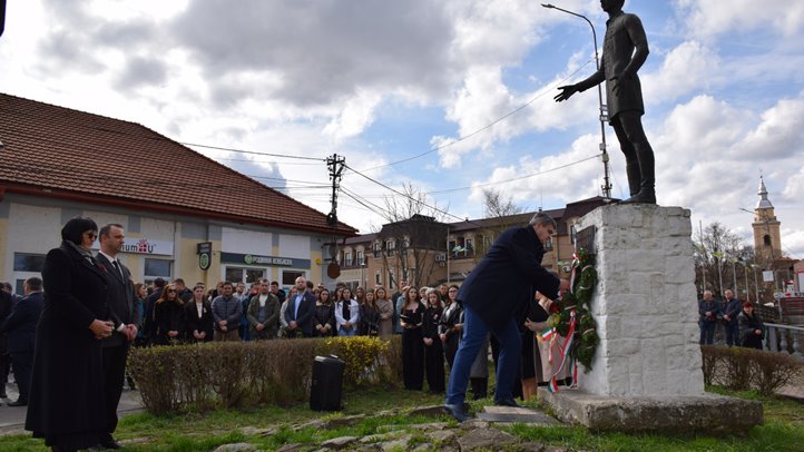 Rákóczi Főiskola: Ünnepség az 1848-49-es forradalom és szabadságharc tiszteletére - Béke, szabadság, egyetértés. Fotó: Kárpátinfó/ Kovács Elemér