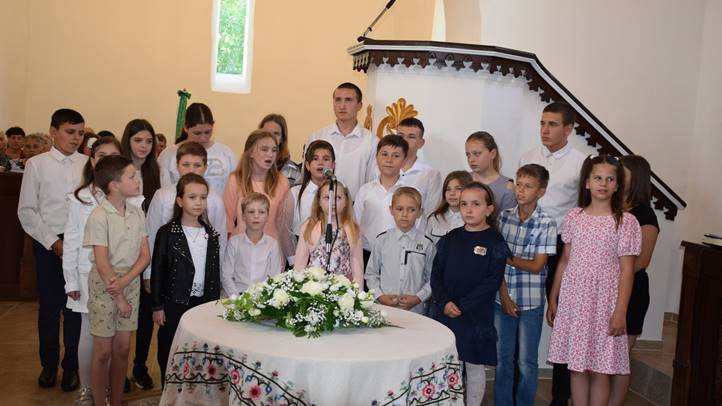 Hálaadó istentisztelet a makkosjánosi református templomban -Krisztus: igazi menedék, oltalom, élet. Fotó: Kárpátinfo/Kovács Elemér