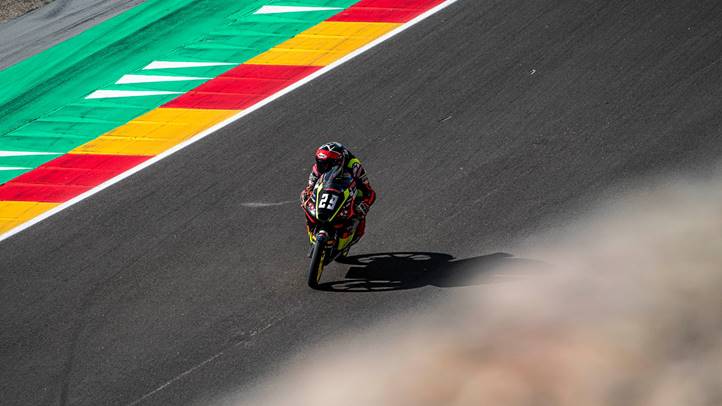 Junior GP: Farkas Kevin hatalmas bukása után nem tudott rajthoz állni Aragónban. Fotó: DASTMEDIA