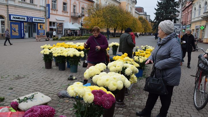 Halottak napja: A csúcsra járatás időszakához érkezett a krizantémvásár - Kisebb kínálat, változatlan árak. Fotó: Kárpátinfó/ Kovács Elemér