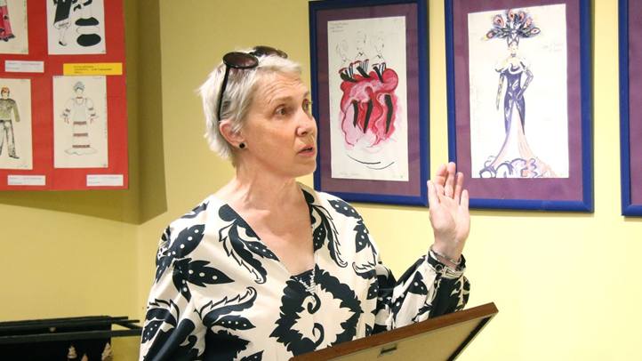 Jubileumi kiállítás az Ungvári Magyar Házban - Zajceva Emma színházi díszletei. Fotó: Olekszij Popov