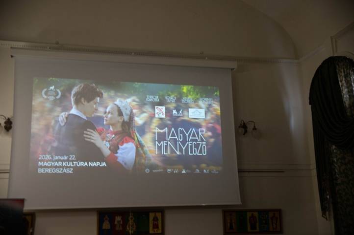 Filmbemutató a Rákóczi Egyetemen a magyar kultúra napján - Magyar menyegző. Fotó: Kurmay Anita