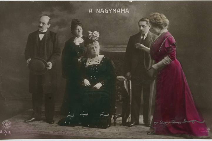 Blaha Lujza a Nagymama színpadi változatában. Fotó: Nemzeti Filmintézet