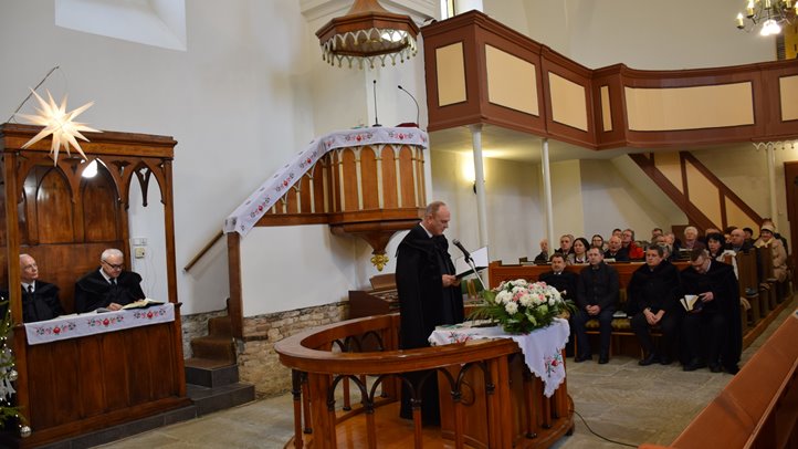 Hálaadó istentisztelet Munkácson – 100 éve született Gulácsy Lajos református püspök -  A hithősök példája és emlékezete.Fotó: Kárpátinfó/ Kovács Erzsébet