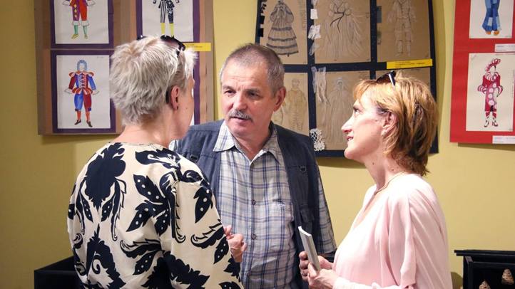 Jubileumi kiállítás az Ungvári Magyar Házban - Zajceva Emma színházi díszletei. Fotó: Olekszij Popov