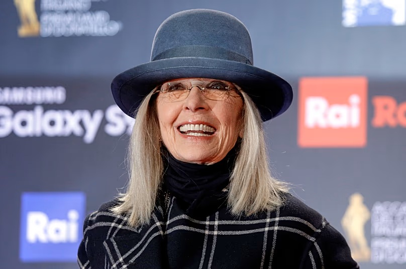 Diane Keaton a David di Donatello-díjátadó ünnepségen Rómában 2018. március 21-én. Credit: AP Photo