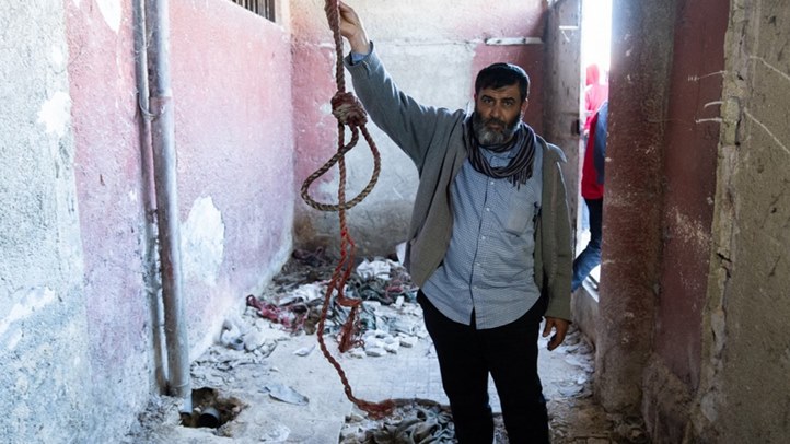 Kínzókamrákat és csontra fogyott rabokat találtak az Aszad-rezsim legkegyetlenebb börtönében. Emin Sansar / Anadolu / AFP