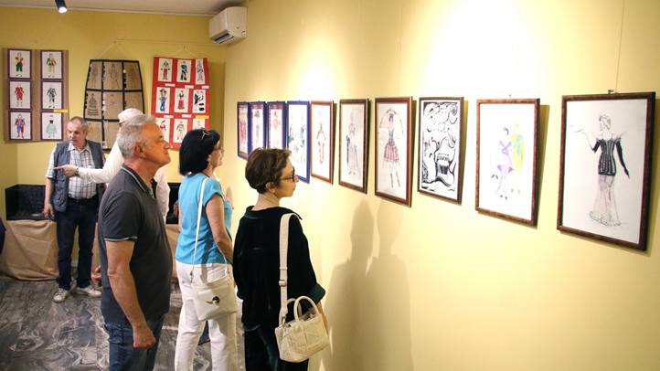 Jubileumi kiállítás az Ungvári Magyar Házban - Zajceva Emma színházi díszletei. Fotó: Olekszij Popov