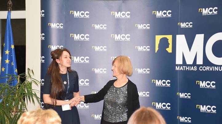 Bagdy Emőke előadása az MCC Beregszászi Képzési Központjában - Boldogságra teremttettünk. Fotó: Kárpátinfó/ Kovács Elemér