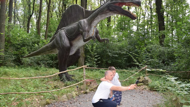 Apa-fia nap a nagycsaládosoknál - Ismerkedés az ősállatokkal. A nagy csobbanás. Fotó: Kárpátinfo/Kovács Elemér