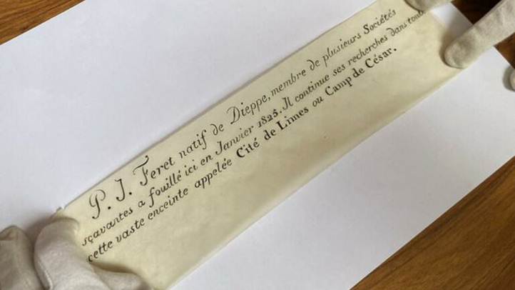 200 éves palackpostából került elő egy régész üzenete Franciaországban