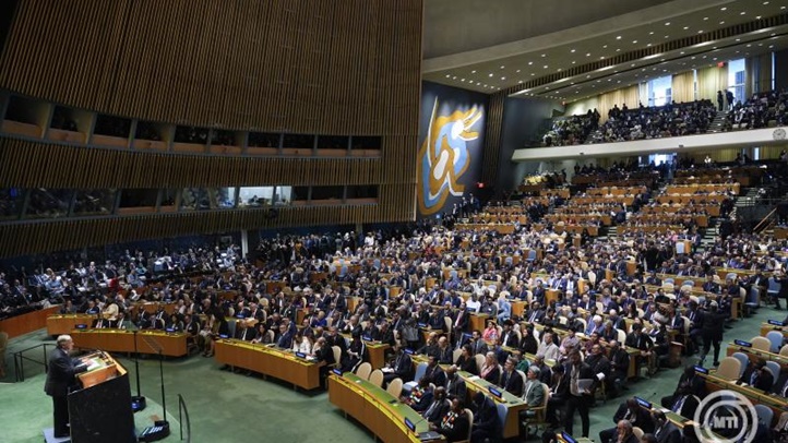 New York, 2024. szeptember 24. Antonio Guterres ENSZ-főtitkár felszólal az ENSZ Közgyűlése 79. ülésszakának általános vitáján a világszervezet New York-i székházában 2024. szeptember 24-én. MTI/AP/Seth Wenig