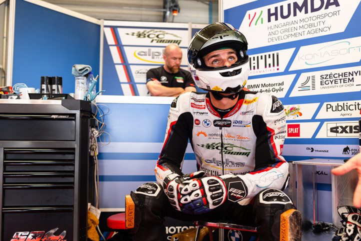 A H-Moto Team pilótája, Kovács Bálint a múlt hétvégén Assenben folytatta szereplését az IDM 2023-as idényében. Fotó: Fotó: Henk Teerink, Damon Teerink