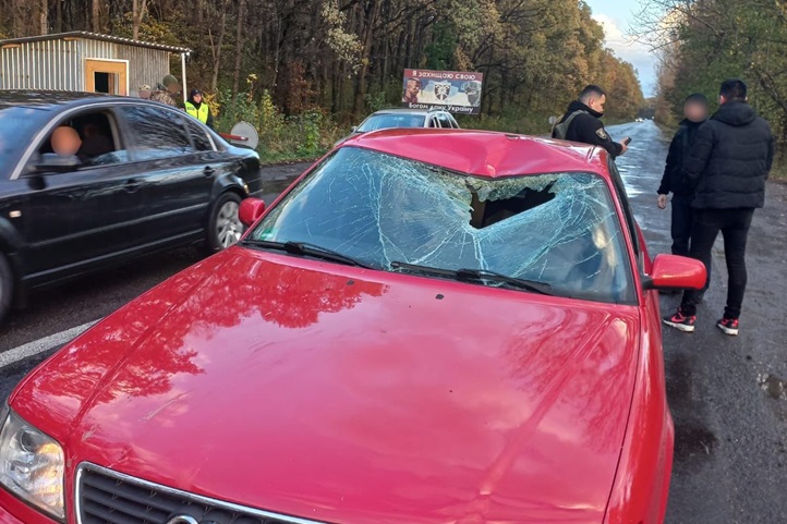 Elgázoltak egy határőrt a jánosi ellenőrző ponton. Fotó: Kárpátaljai Rendőrség