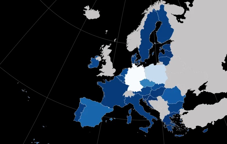 Ukrajnából elmenekült és 2026. február végén ideiglenes védelem alatt álló nem uniós állampolgárok (Forrás: Eurostat)