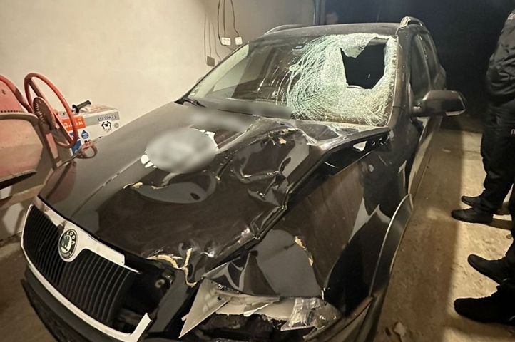 Cserbenhagyásos gázolás Kárpátalján, 17 éves fiatal az áldozat. Fotó: Nemzeti Rendőrség