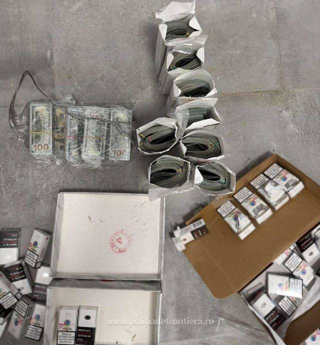 Nem kevés pénzt rejtett el gondosan. | Fotók forrása: politiadefrontiera.ro