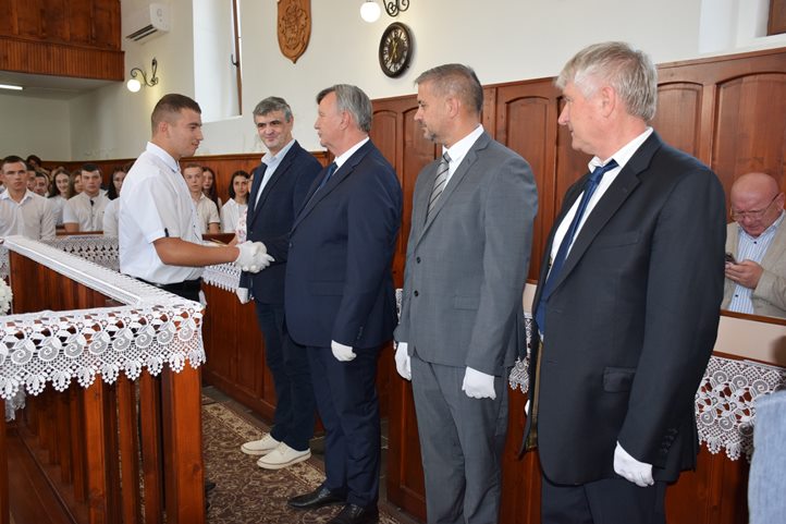 Tanévnyitó a Rákóczi Főiskola Egán Ede Szakképzési Centrumában. Fotó: Kárpátinfo/Kovács Erzsébet