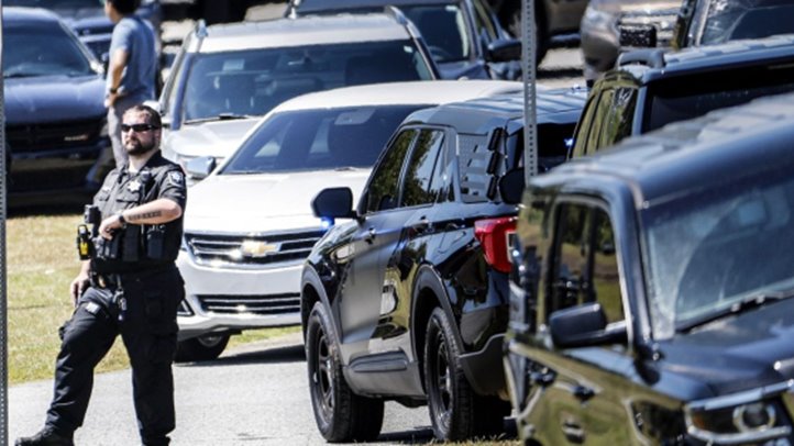 A lövöldözés helyszíne a Georgia állambeli Atlantában az Egyesült Államokban, 2024. szeptember 4-én. (Fotó: EPA/ERIK S. LESSER)
