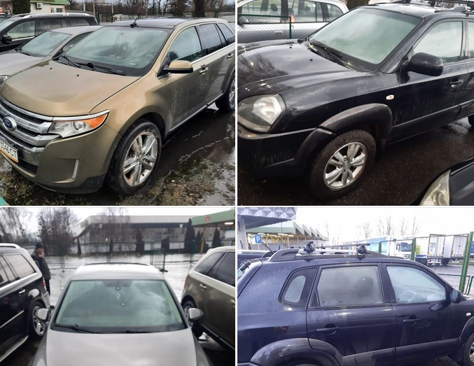 Egyszerre három autót foglaltak le egy grúz férfitól a kárpátaljai vámosok (Fotó: Kárpátaljai Vámhivatal)