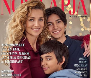 Novodomszky Éva kisebbik fia is már tinédzser