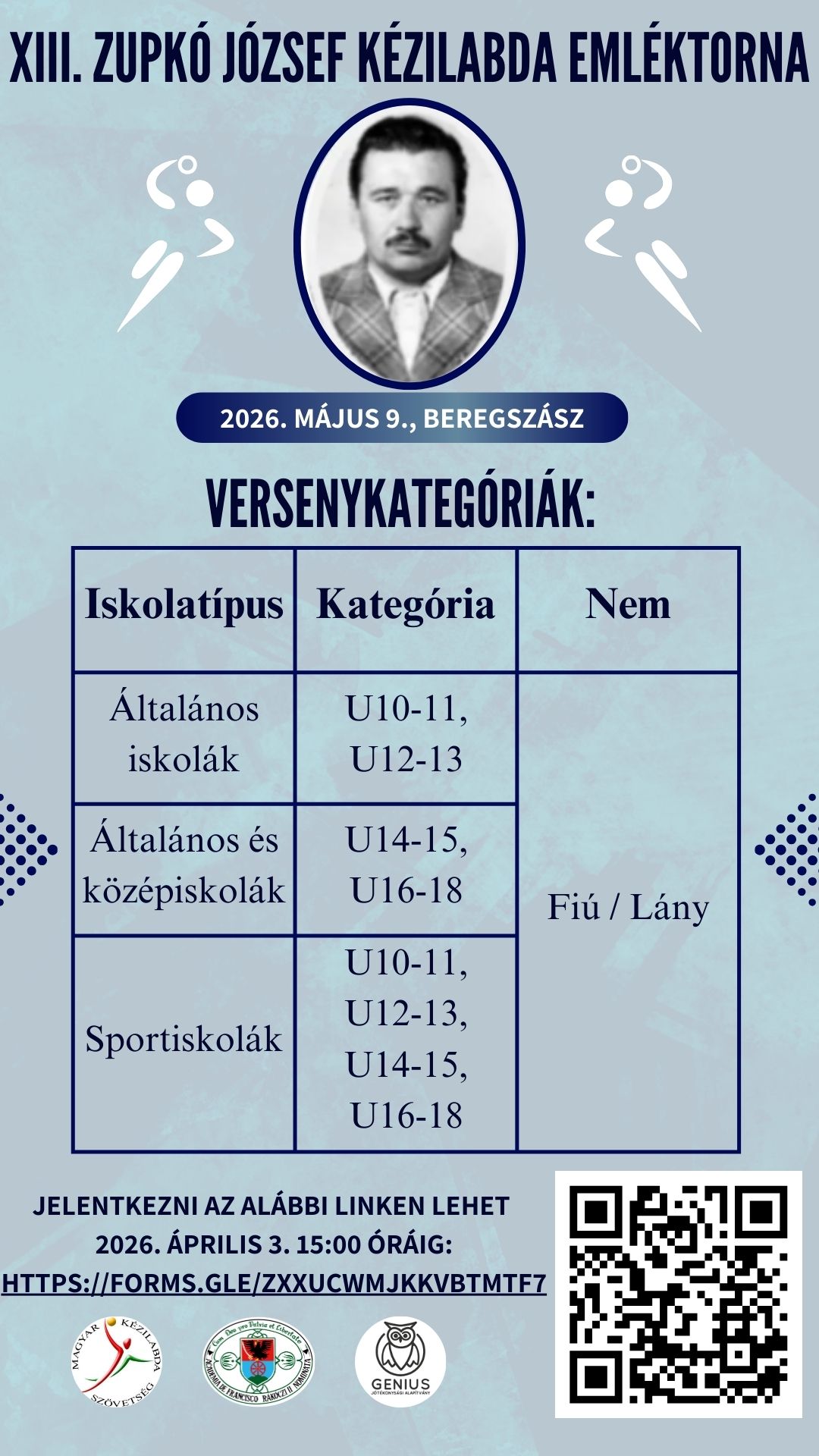 Felhívás - XIII. Zupkó József Kézilabda Emléktorna