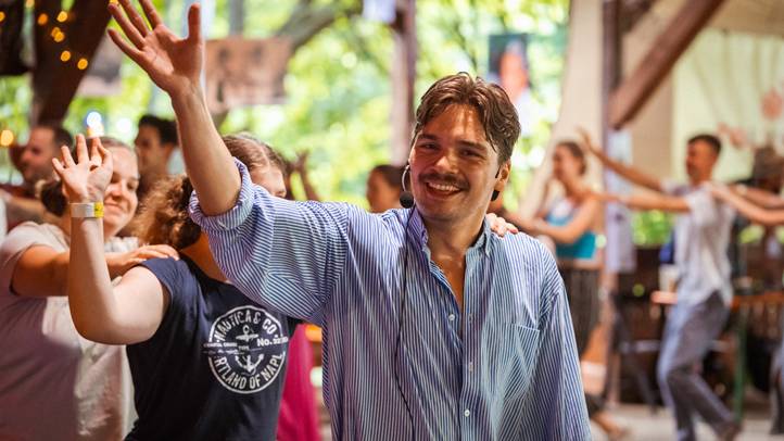 Kivilágos kivirradtig a FolkSzögletben - A Hagyományok Háza Hálózat-Szlovákia ismét Gombaszögön. Fotó: Csáky Mátyás