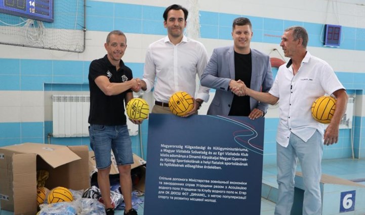 Gyurta Dániel és Gór-Nagy Miklós sportdiplomaták kárpátaljai látogatásán