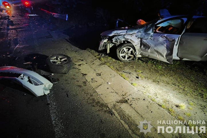 Halálos közlekedési baleset Kárpátalján. A balesetet okozó ittas sofőrt őrizetbe vették. Fotó: Nemzeti Rendőrség
