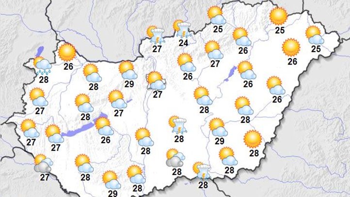 Égi parádé: hőséggel, zivatarokkal és szélviharral indul a hét