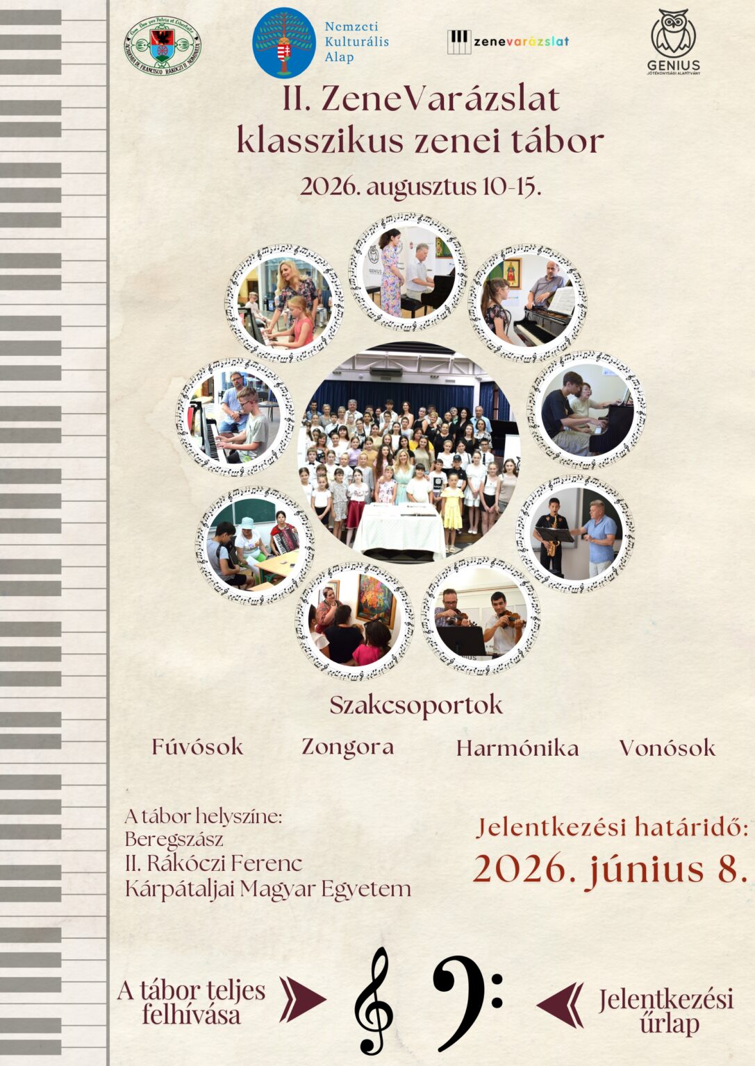 Felhívás – II. ZeneVarázslat klasszikus zenei tábor