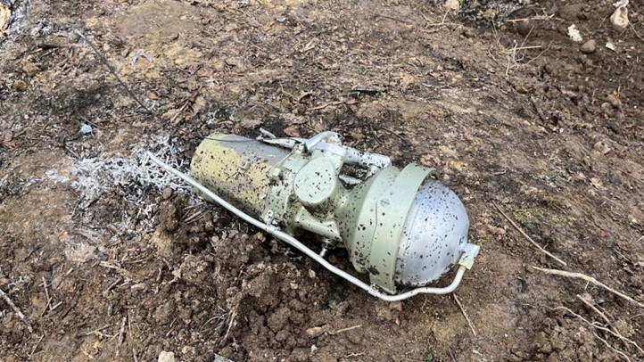 Felvételek a Kárpátalján megsemmisített ellenséges rakétáról