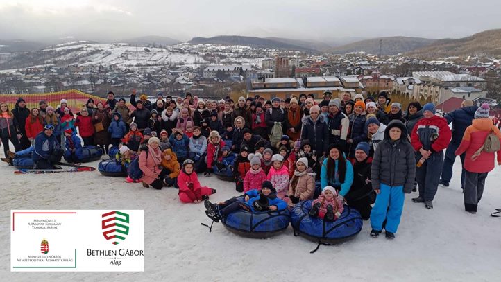 Síeltek és hófánkoztak a nagycsaládosok