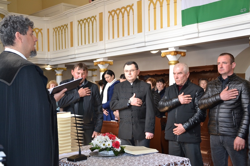 Virágvasárnap presbiterbeiktatásra is sor került a gyülekezetben.