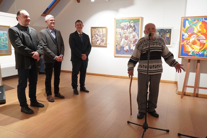 Réti János jubileumi kiállítása Munkácson - Életigenlés, derű és humor. Fotó: Kárpátinfo/Kovács Erzsébet