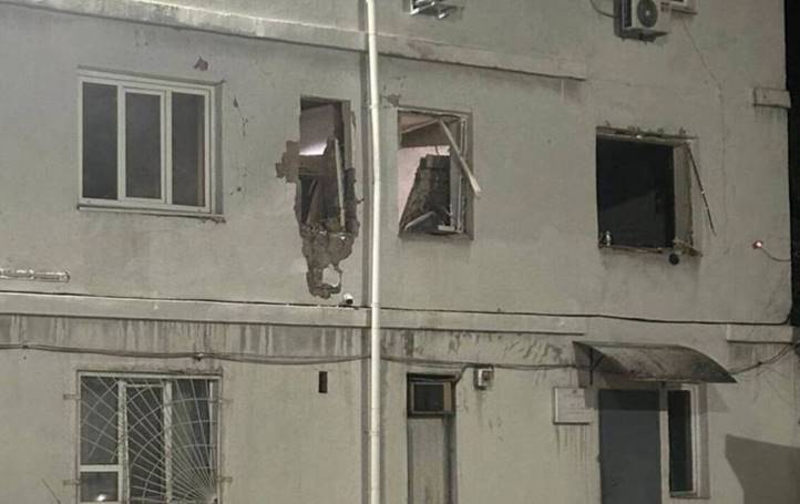 Robbanás a dnyiprói rendőrkapitányságon – terrortámadásként vizsgálják az ügyet. Fotó: Ukrán Ügyészség