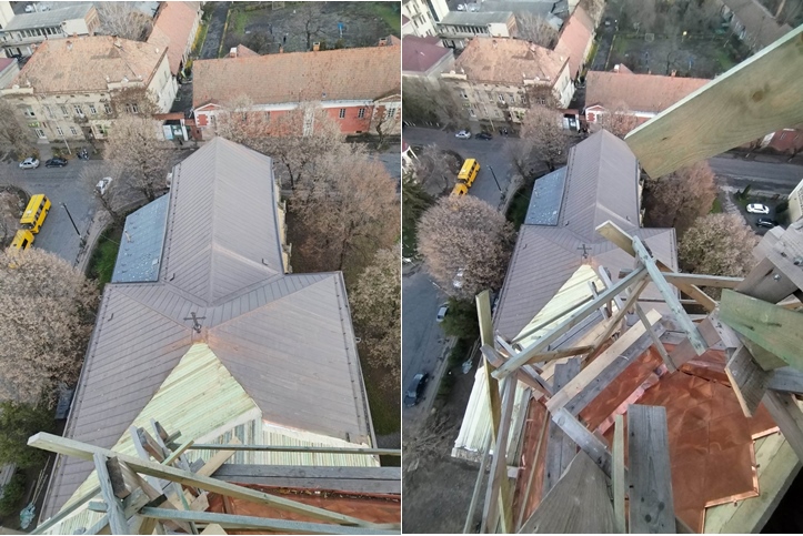 Megújul a beregszászi római katolikus templom. Fotó: Bunda Szabolcs