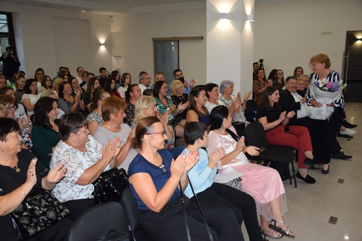 Szili Katalin előadása az MCC Beregszászi Képzési Központjában. Fotó: Kárpátinfo/Kovács Elemér