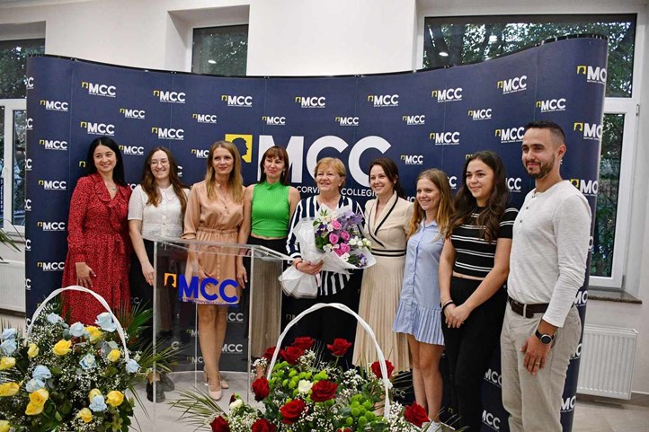 Szili Katalin előadása az MCC Beregszászi Képzési Központjában. Fotó: Kárpátinfo/Kovács Elemér