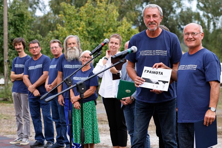 Nemzetközi szobrásztábor Beregszentmiklóson. Fotó: Andrey Avdeenko