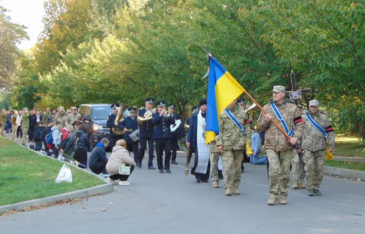 Csapon október 17-én vettek végső búcsút az orosz-ukrán háborúban esett védőtől, a 36 éves Viktor Kononenkótól. Fotó: Csapi Városi Tanács