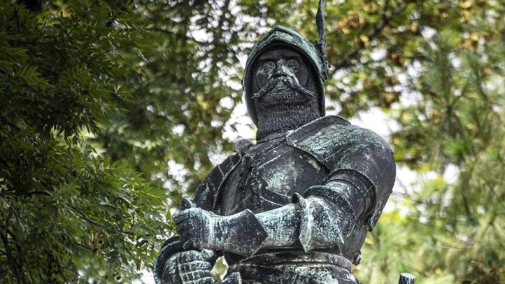 Hunyadi János szobra a budai Várban (Fotó: MTI/Szigetváry Zsolt)