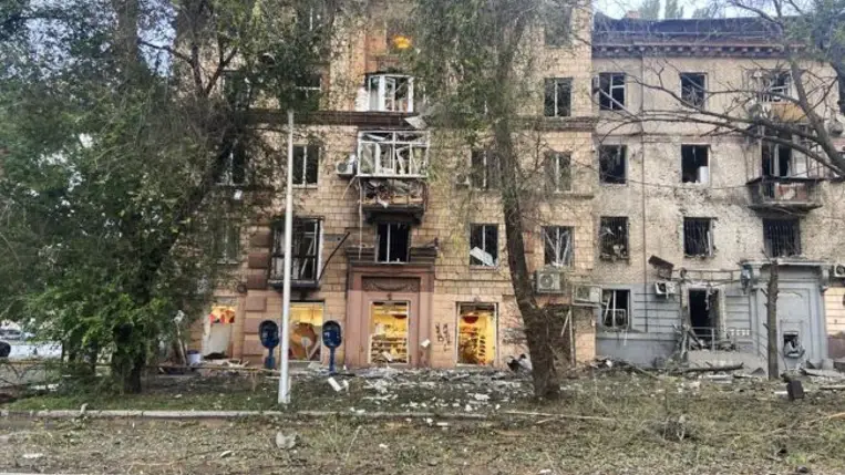 Rakétatámadás Zaporizzsja ellen. Fotó: zp.npu.gov.ua