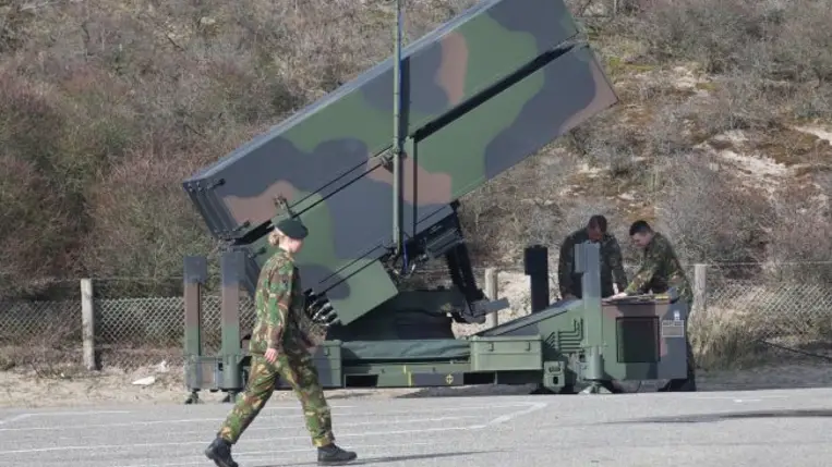 NASAMS és Aspide légvédelmi fegyver Ukrajna. Illusztráció