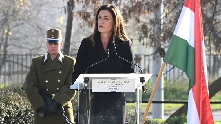 Megemlékezés a Szovjetunióba hurcolt magyar politikai rabok és kényszermunkások emléknapján Budapesten. MTI/Máthé Zoltán