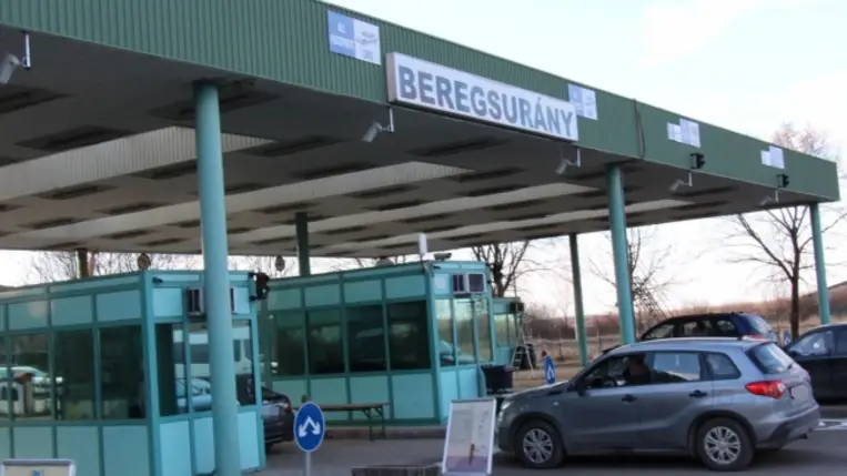 Beregsurányi határátkelőhely az ukrán-magyar határon. Illusztráció