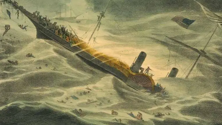 Az amerikai aranyláz idején elsüllyedt hajóról származó tárgyakat árvereznek el