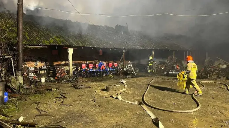 Kárpátalján 80 tonna gabona égett el egy tűzben